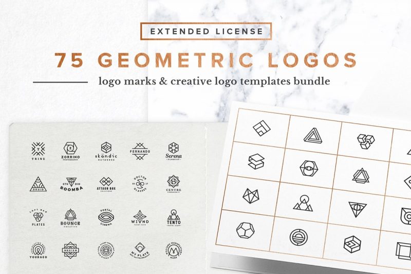 75 Geometric Logo Branding Design