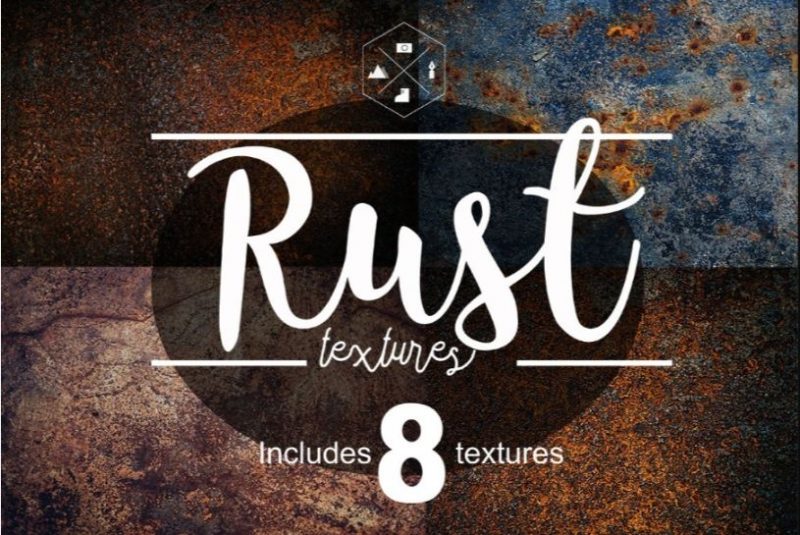 8 Rustic Metal Textures Background