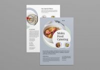 A4 Catering Flyer Template