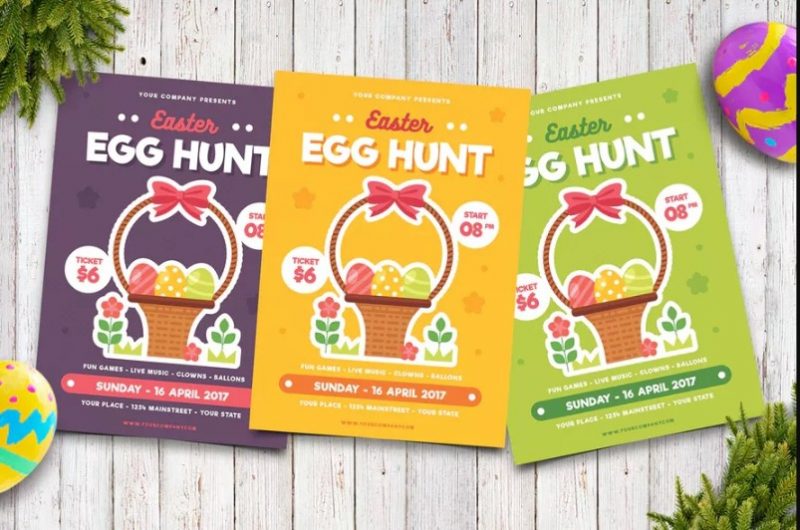 A4 Easter Invite Cards