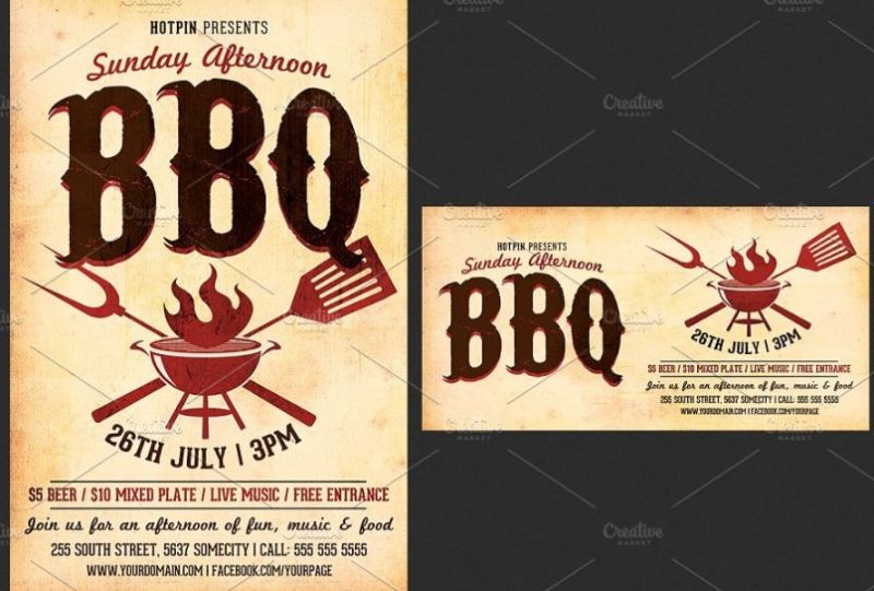 Barbecue Flyer Templates PSD
