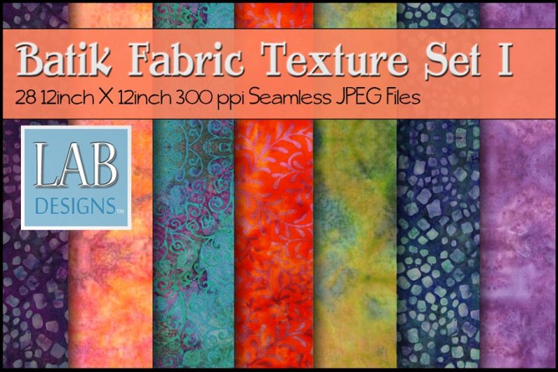 Batic Fabric Textures Background