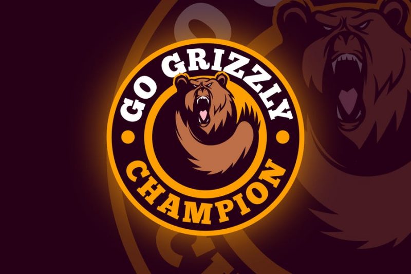 Bear Emblem for Sports Team