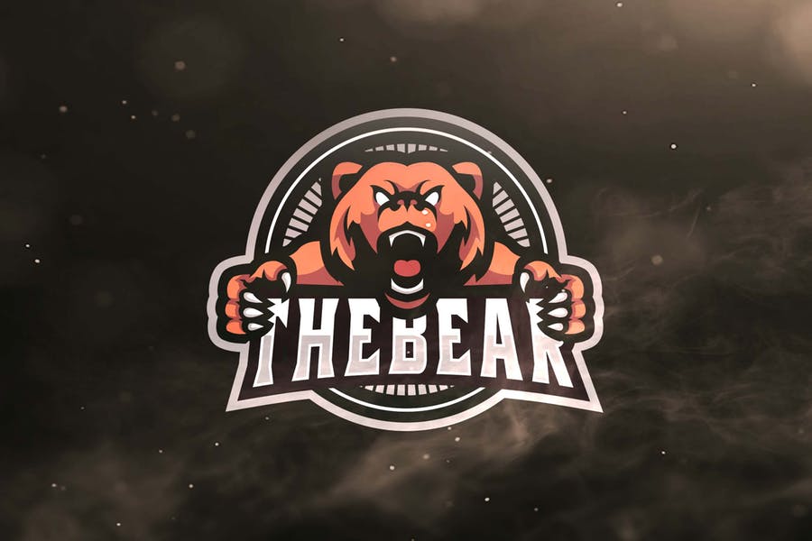 Bear Logo Template for Gaming