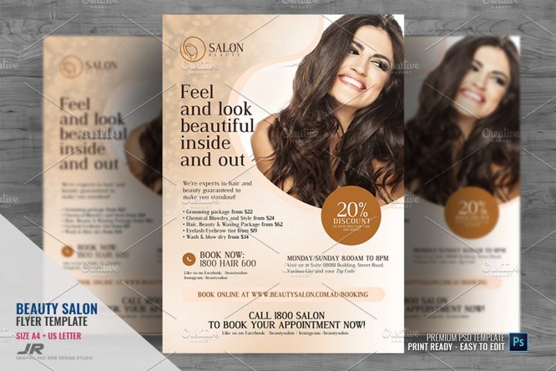 Beauty Salon Flyer PSD