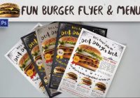 Burger Cafe Promotion Flyers