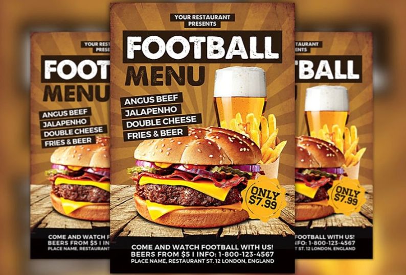 Burger Promotion Menu Flyer