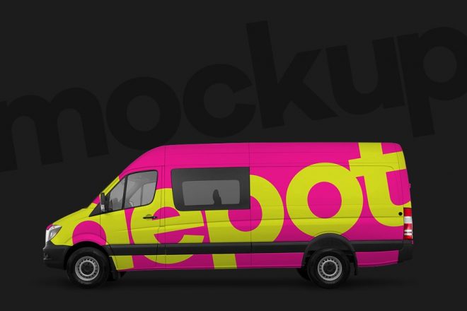 21+ Van Mockup PSD for Outdoor Branding - Graphic Cloud