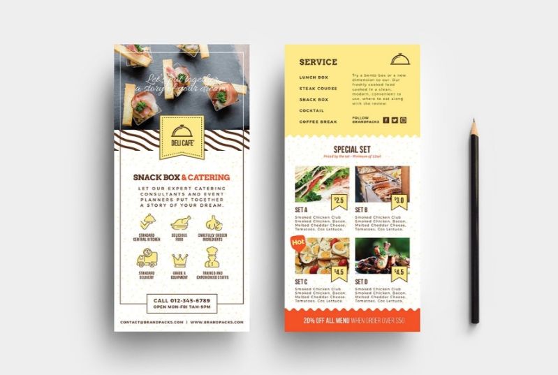 Catering DL Flyer Templates