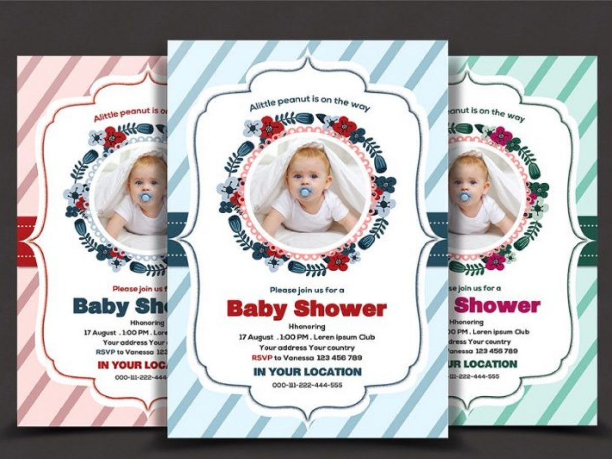 23+ Baby Shower Flyers Templates PSD and AI - Graphic Cloud With Regard To Baby Shower Flyer Template
