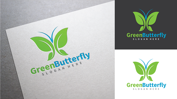 Colorful Butterfly Logo Design
