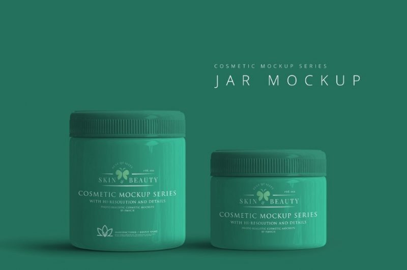 Cosmetics Jar Mockup PSD