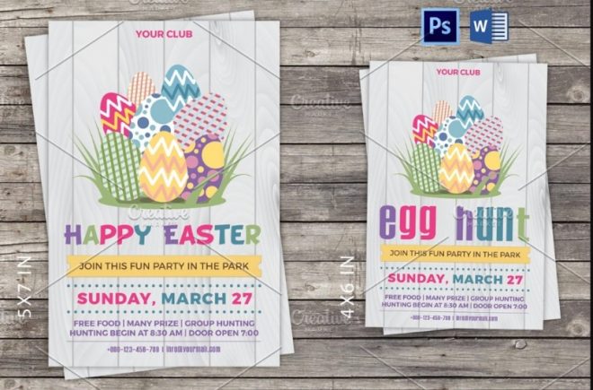 15+ Best Easter Invitation Card Templates 2019 - Graphic Cloud