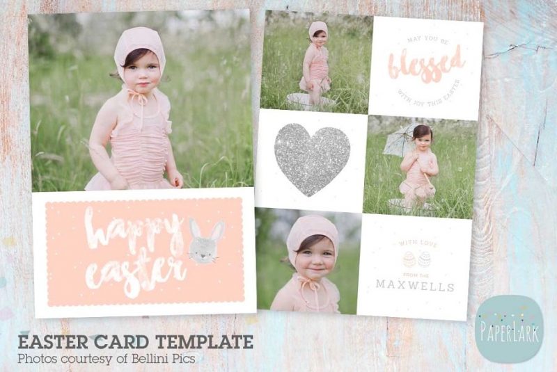 Easter Photo Card Template