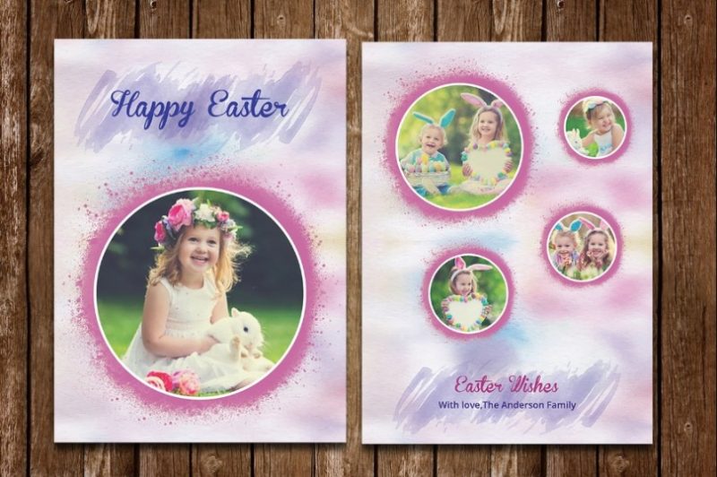 Easter Photo Cards Template