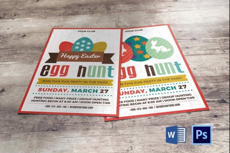 Egg Hunt Invitation Template