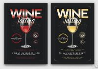 Elegant Wine Tasting Flyers