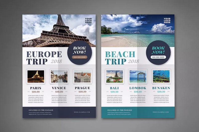 Europe Trip Flyer Template