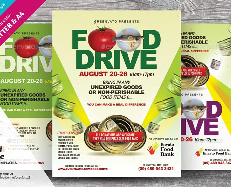 7+ Food Drive Flyers Template PSD and Ai Format