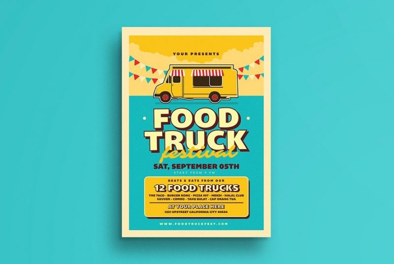Food Truck Flyer Template
