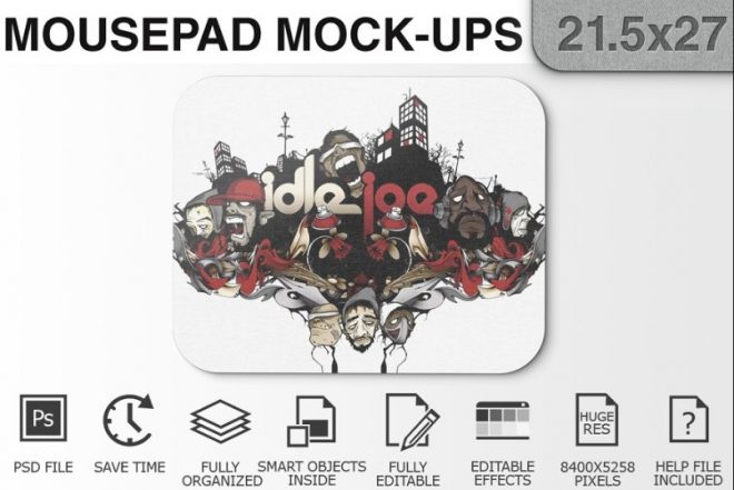 Download 15+ Round and Square Mouse Pad Mockup PSD - Graphic Cloud