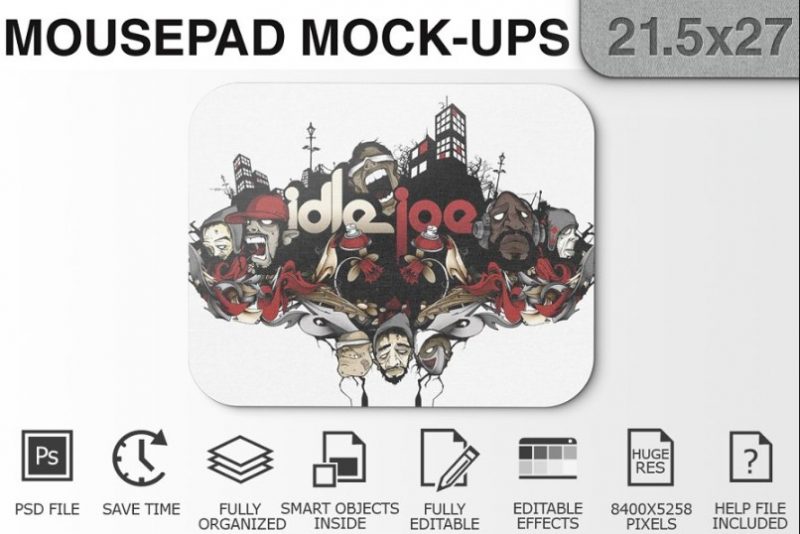 Fully Organized Mousepad Mockup