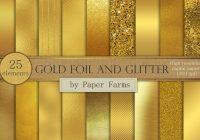 Gold Foil and Glitter Textures