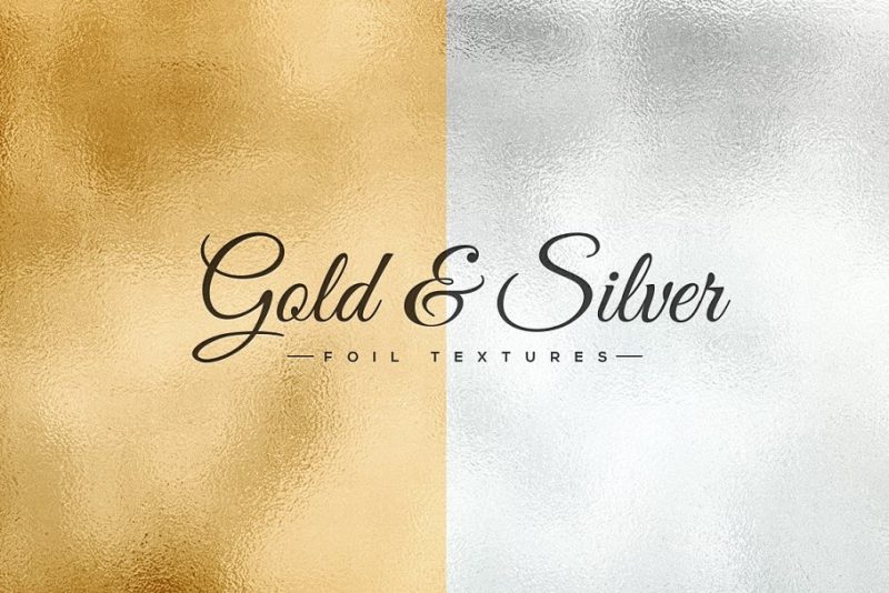 Gold and Silver Foil Textures