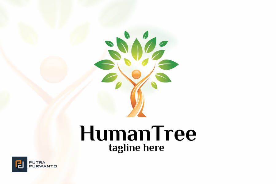 Human Tree Branding Design