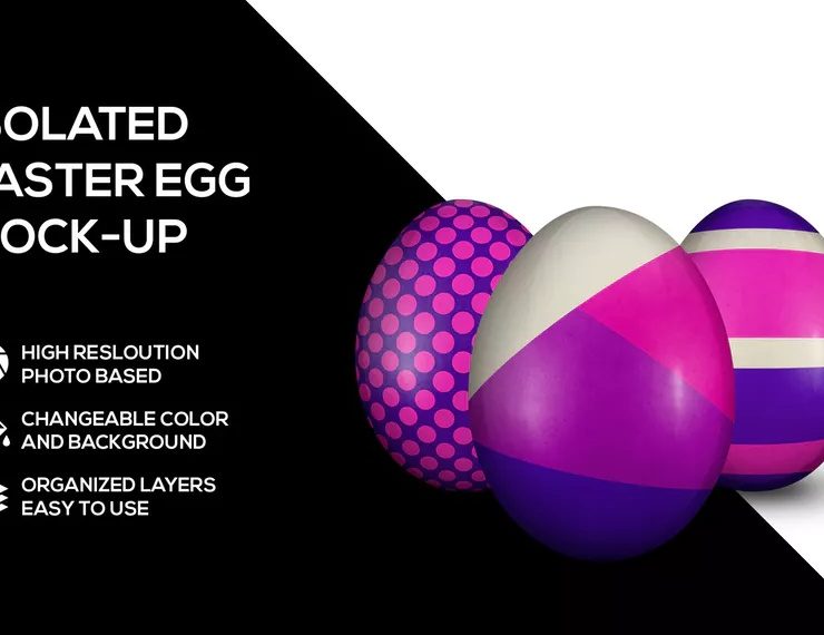 9+ Realistic Easter Egg Mockup PSD Download (2020)