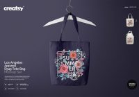 Los Angles Tote Bag Mock-up