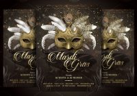 Mardi Gras Ball Flyer PSD