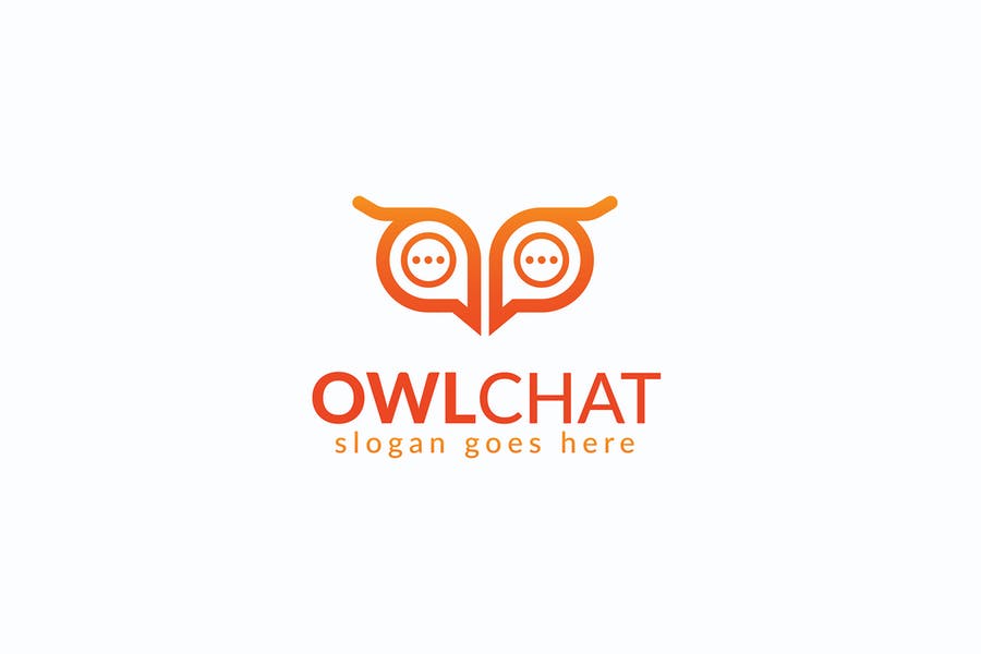 Owl Chat Logo Design
