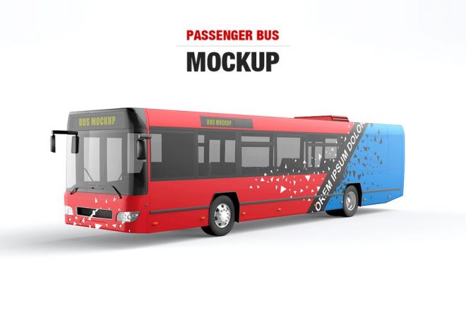 Download 11+ Bus Mockup PSD for Branding and AD - Graphic Cloud