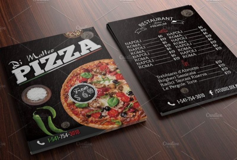 Pizza Restaurants Flyer Templates