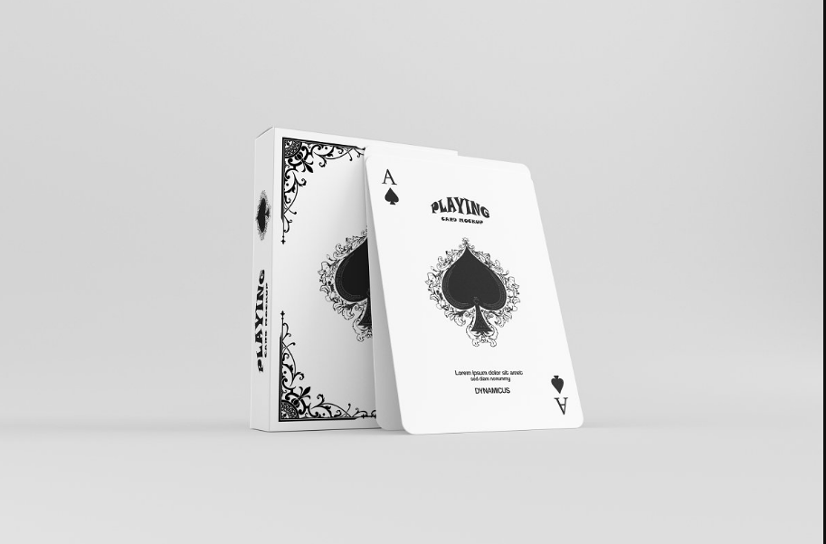 Realistic Playing Cards Mockup