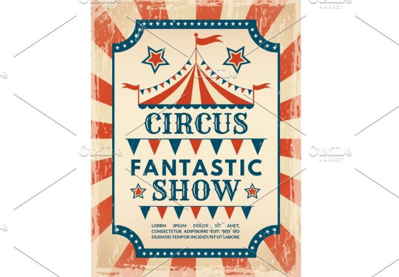 Retro Circus Flyer Template