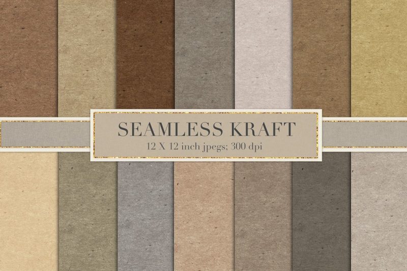 Seamless Kraft Paper Backgrounds