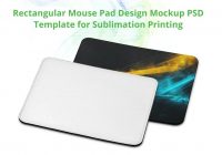 Sublimation Mousepad Mockup PSD