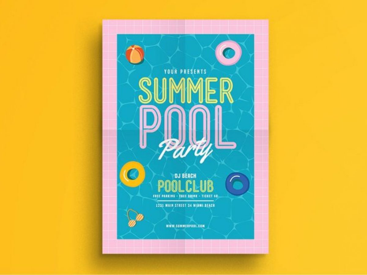 15+ Pool Party Flyers Templates PSD and Ai - Graphic Cloud