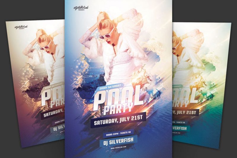 Summer Time Pool Party Flyer