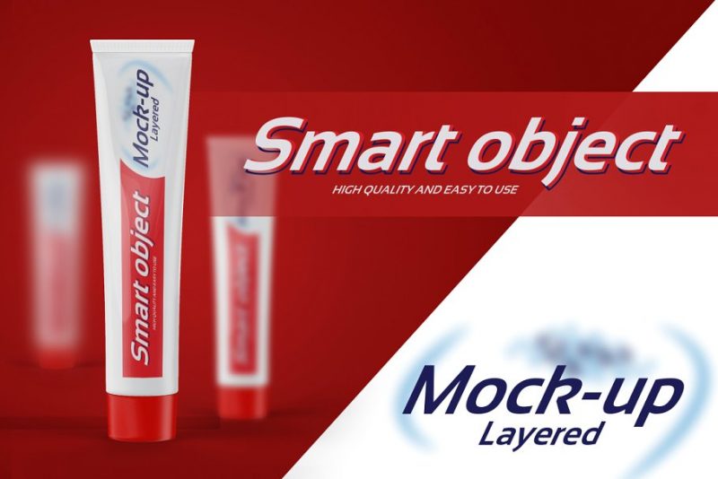 Tooth Paste Mockup PSD