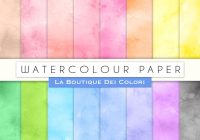 Watercolor Digital Papers