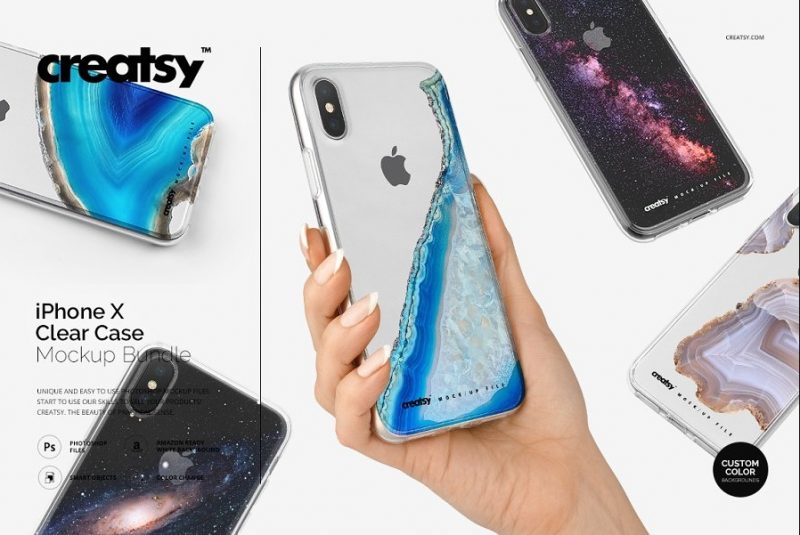 iPhone X Clear Case Mockup 