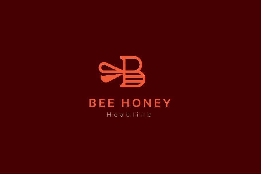 Bee Honey Logo Template