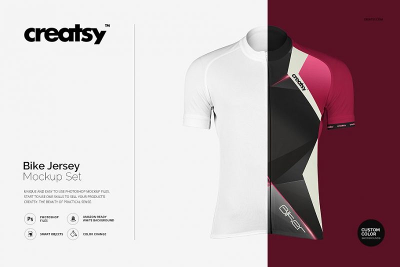 Bike Jersey Mockup PSD