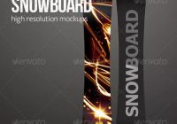 HR Snowboard Mockup PSD