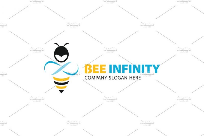 Infinity Bee Branding Logo