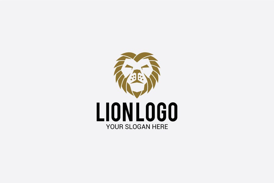 Lion Face Logo Design
