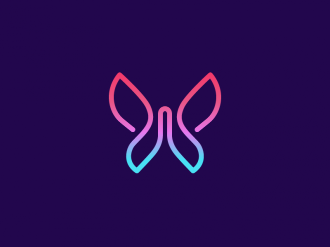 22+ Beautiful Butterfly Logo Designs and Ideas - Graphic Cloud